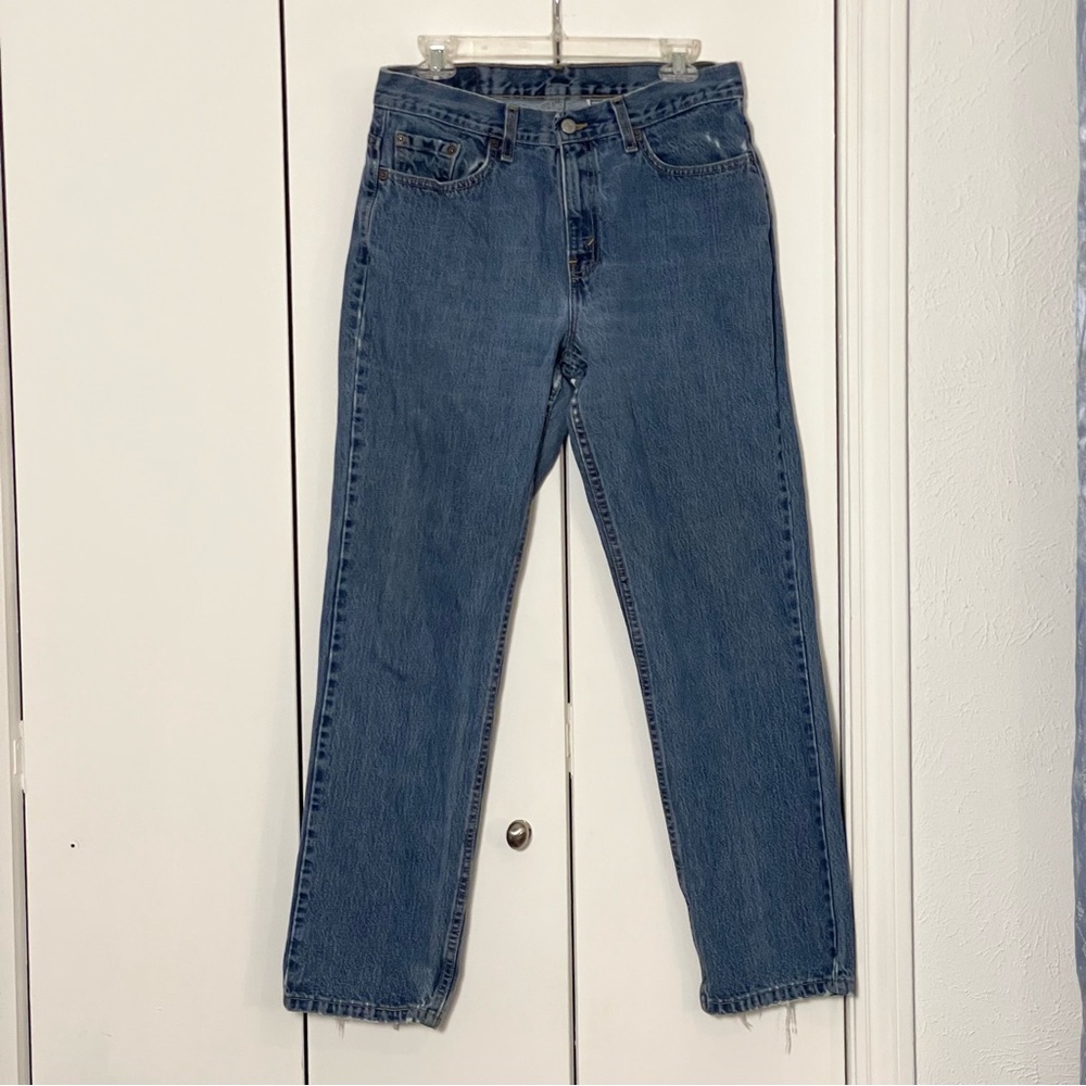 SOLD Vintage 90s Women’s Levi’s 505s Lower Rise Straight Leg Misses 31 32 10 12